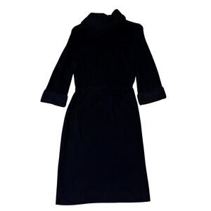Vintage Goldworm Black Knit Sweater Dress – Made in USA | Union Made Size Small